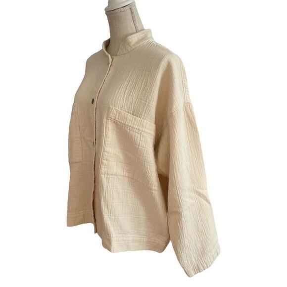 Eileen Fisher Mandarin Cream/Neutral Jacket Size XL - Picture 7 of 9